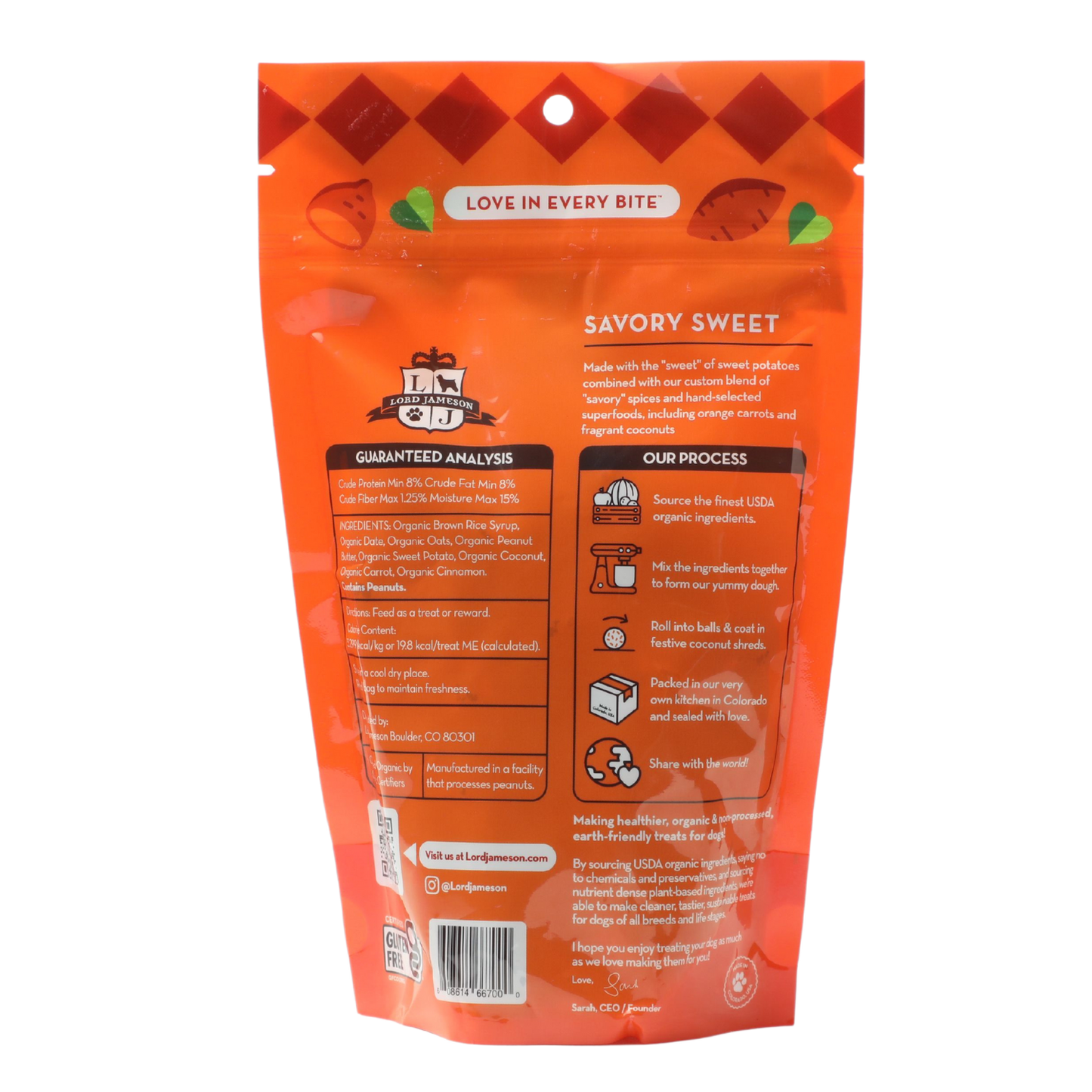 Savory Sweet Organic Dog Treats