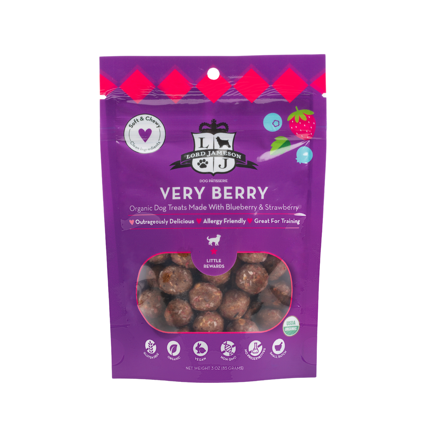 Very Berry Organic Dog Treats