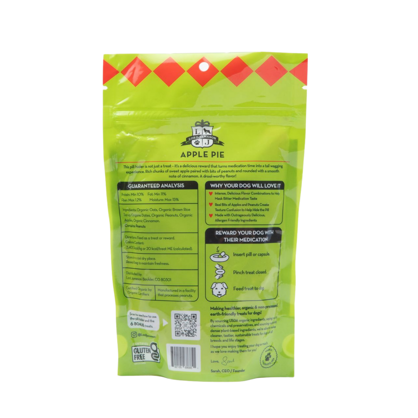 Apple Pie Organic Pill Hider Dog Treats