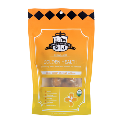 WHOLESALE Golden Health Organic Dog Treats | Overall Wellness - Lord Jameson Organic Dog Treats 