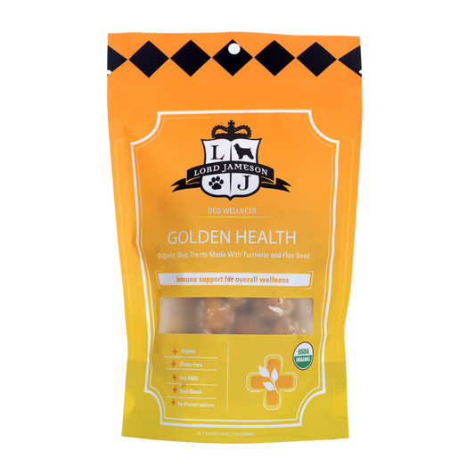 WHOLESALE Golden Health Organic Dog Treats | Overall Wellness - Lord Jameson Organic Dog Treats 