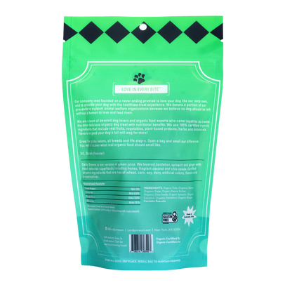 WHOLESALE Daily Greens Organic Dog Treats | Supports Stomach & Digestion - Lord Jameson Organic Dog Treats 