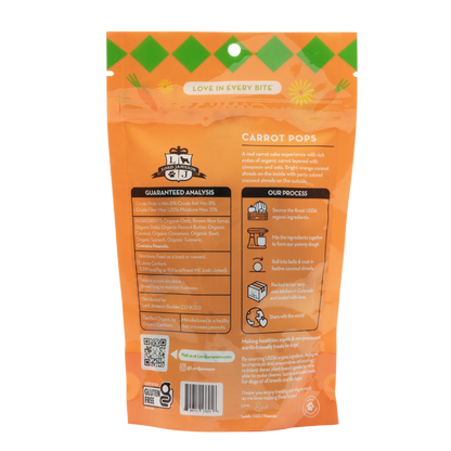 Carrot Pops Organic Dog Treats