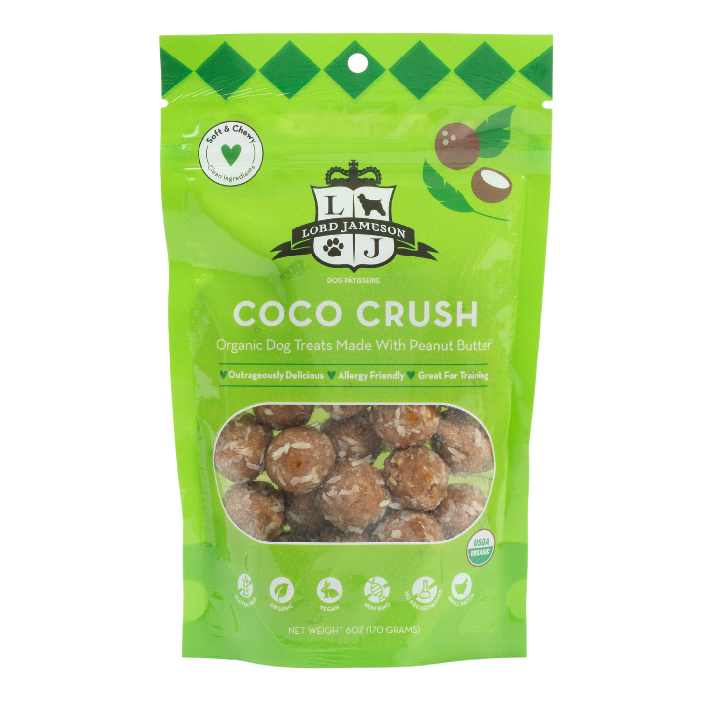 Coco Crush Organic Dog Treats