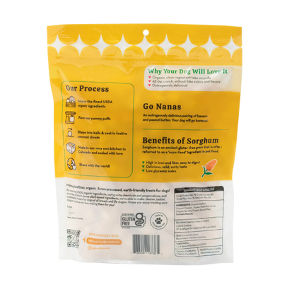 WHOLESALE Go Nanas Organic Dog Treats - Lord Jameson Organic Dog Treats 