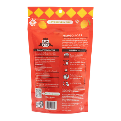 Mango Pops Organic Dog Treats