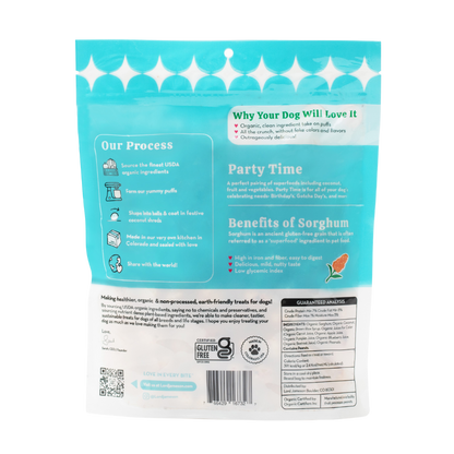 WHOLESALE Party Time Organic Dog Treats - Lord Jameson Organic Dog Treats 