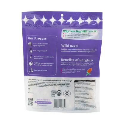 WHOLESALE Wild Berri Organic Dog Treats - Lord Jameson Organic Dog Treats 